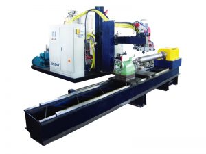 macchina per colata di elastomero poliuretanico per la produzione di tappetini per il pu